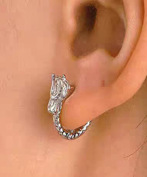 Original Design Gold Sterling Silver Overgild Animal Hoop Earrings KX1032 Ada Fashion