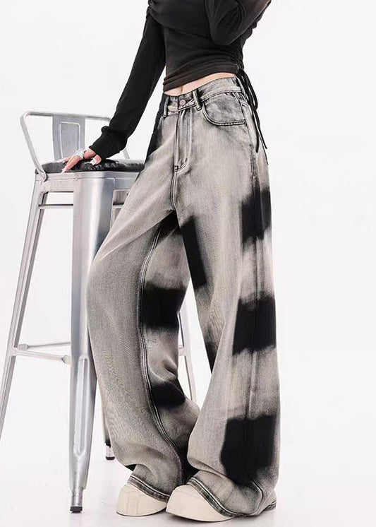 Original Design Gradient Tie Dye Denim Wide Leg Pants Fall WP045 NZ-LPTS241107