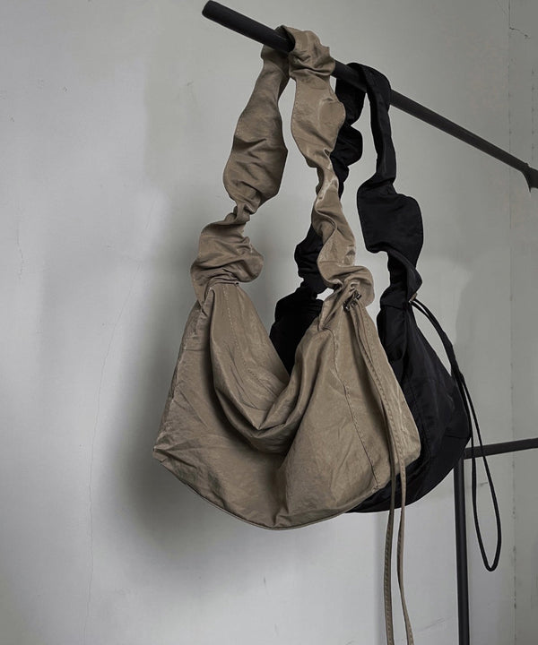 Original Design Khaki Drawstring Large Capacity Satchel Bag Handbag SX1008 Ada Fashion