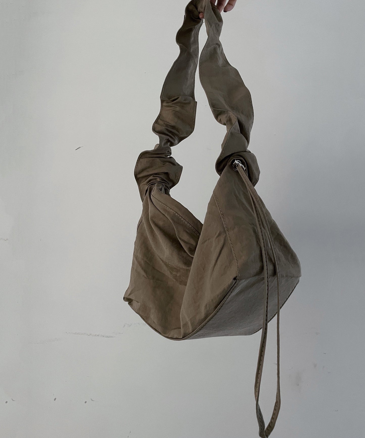 Original Design Khaki Drawstring Large Capacity Satchel Bag Handbag SX1008 Ada Fashion