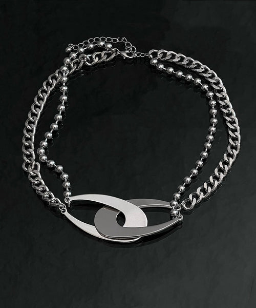 Metal Necklace Original Chain Design Asymmetrical FashionChic