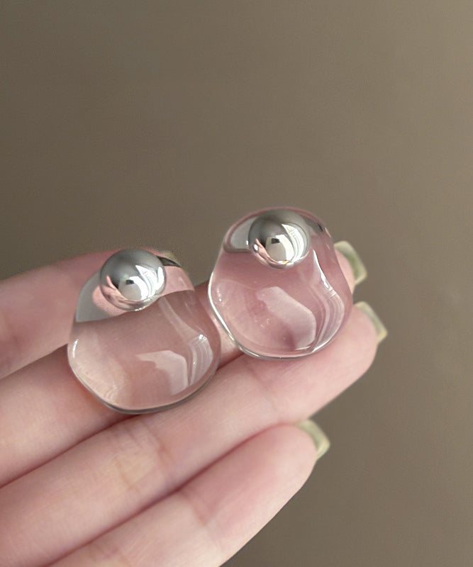 Original Nude Earrings Alloy Stud Design Crystal FashionChic