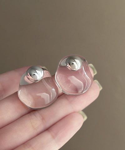 Original Nude Earrings Alloy Stud Design Crystal FashionChic