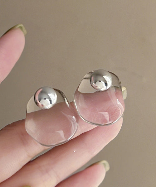 Original Nude Earrings Alloy Stud Design Crystal FashionChic