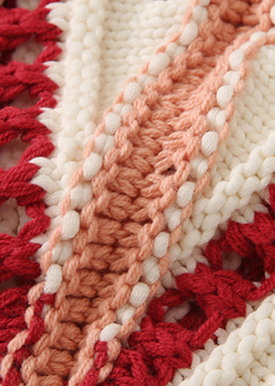 Original Design O-Neck Striped Hollow Out Knit Sweaters Spring YY005 ABC