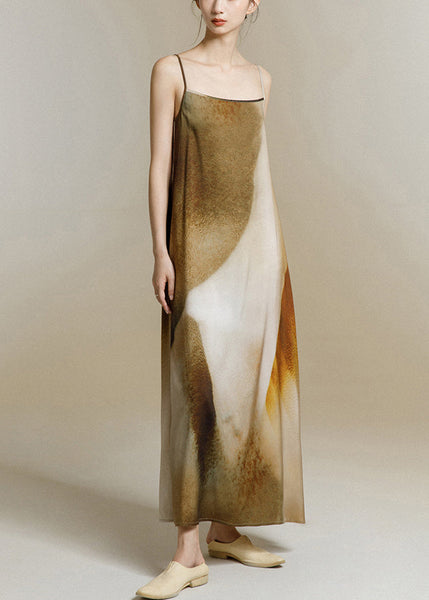 Original Design Print Backless Spaghetti Strap Dress Summer WW1006 Ada Fashion