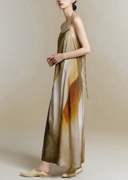 Original Design Print Backless Spaghetti Strap Dress Summer WW1006 Ada Fashion