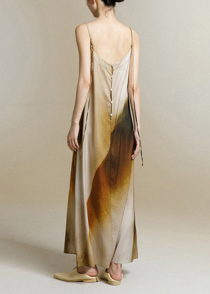 Original Design Print Backless Spaghetti Strap Dress Summer WW1006 Ada Fashion