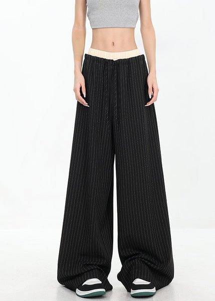 Original Design Red Pockets Striped Cotton Pants Fall WP027 NZ-LPTS241107