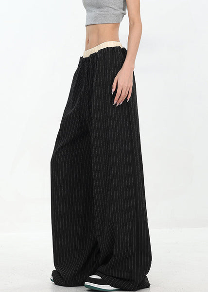 Original Design Red Pockets Striped Cotton Pants Fall WP027 NZ-LPTS241107