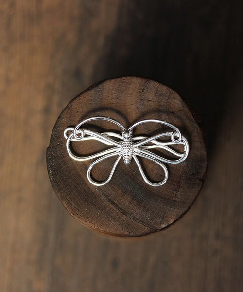 Original Design Silk Sterling Silver Bow Hairpin TS022