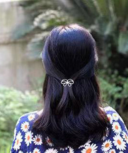 Original Design Silk Sterling Silver Bow Hairpin TS022