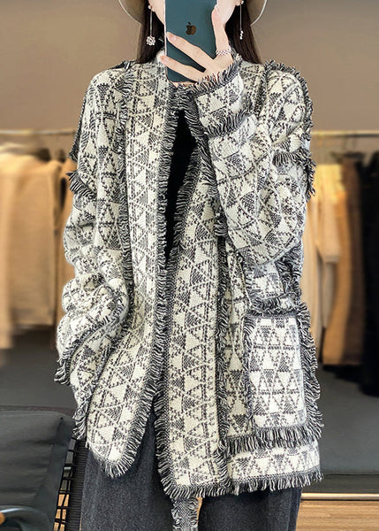 Original Design Tasseled Pockets Woolen Cardigan Fall AC1006 Genistyle Shop