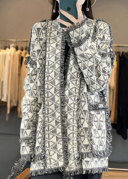 Original Design Tasseled Pockets Woolen Cardigan Fall AC1006 Genistyle Shop
