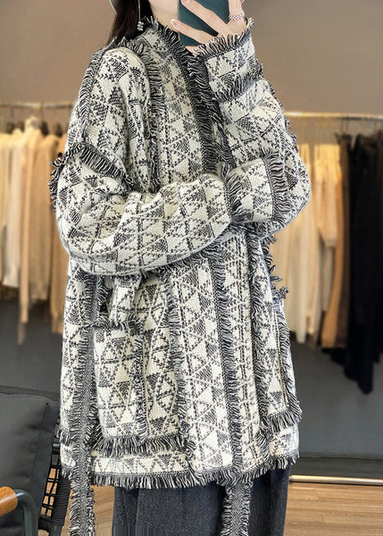 Original Design Tasseled Pockets Woolen Cardigan Fall AC1006 Genistyle Shop