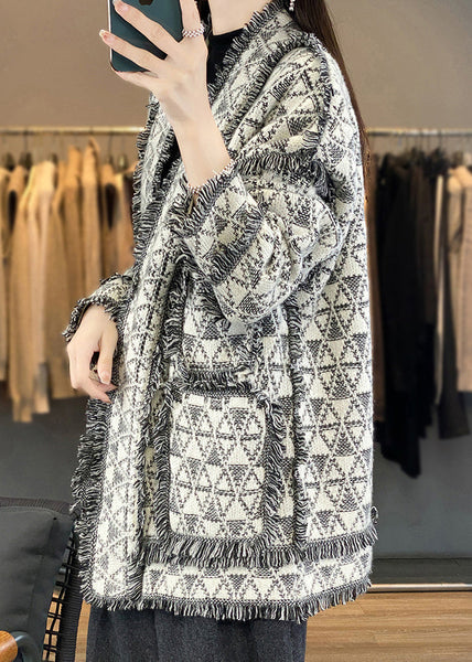 Original Design Tasseled Pockets Woolen Cardigan Fall AC1006 Genistyle Shop