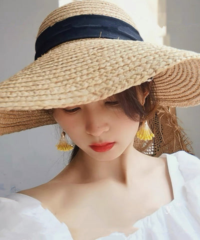 Earrings Yellow Alloy Floral Holiday Design Original Drop FashionChic