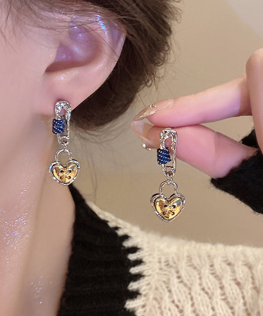 Love Earrings Original Yellow Design Alloy Drop FashionChic