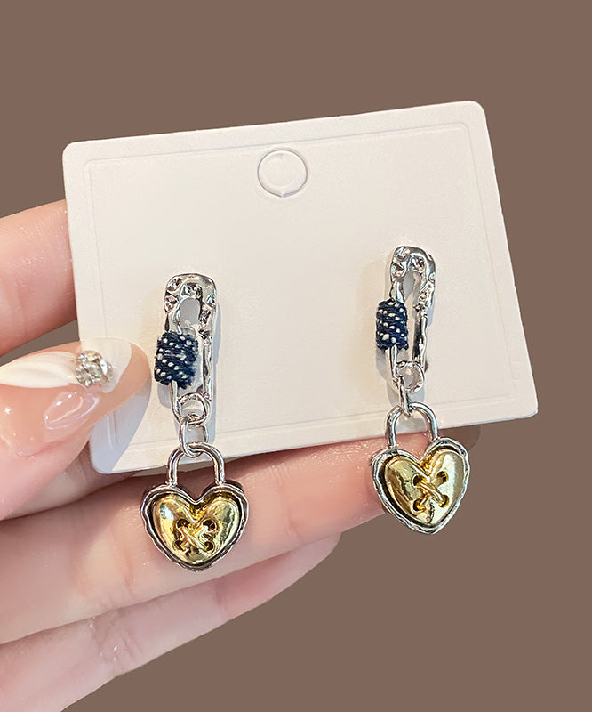 Love Earrings Original Yellow Design Alloy Drop FashionChic
