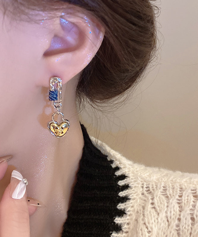 Love Earrings Original Yellow Design Alloy Drop FashionChic