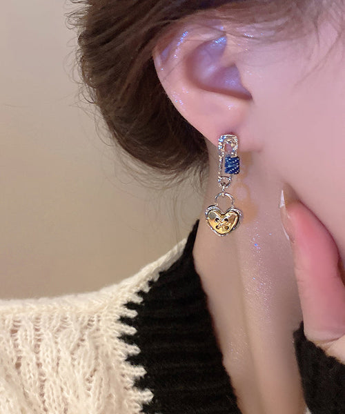 Love Earrings Original Yellow Design Alloy Drop FashionChic