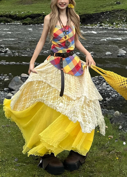 Fit Original Yellow Fall Three Holiday Set Silm Design Piece FashionChic