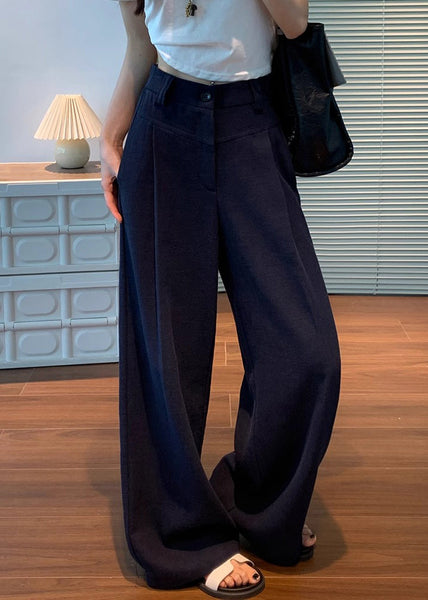 Waist Original Pants Linen Button High White Fall FashionChic