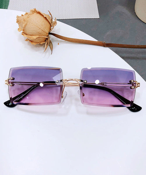 Personalized And Fashionable Brown Frameless Sunglasses XS1092 Ada Fashion