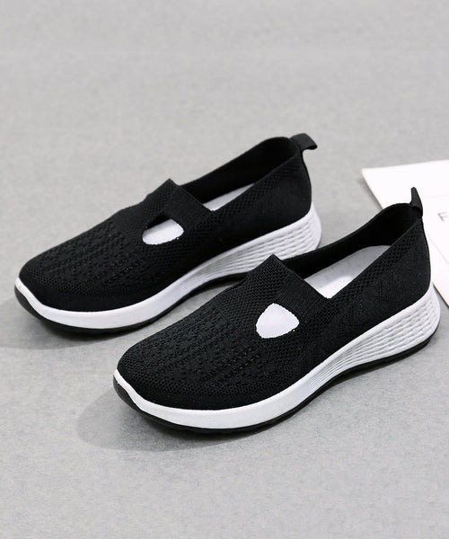 Platform Flat Shoes For Women Casual Pink Breathable Mesh UU010 OM-XZ240821