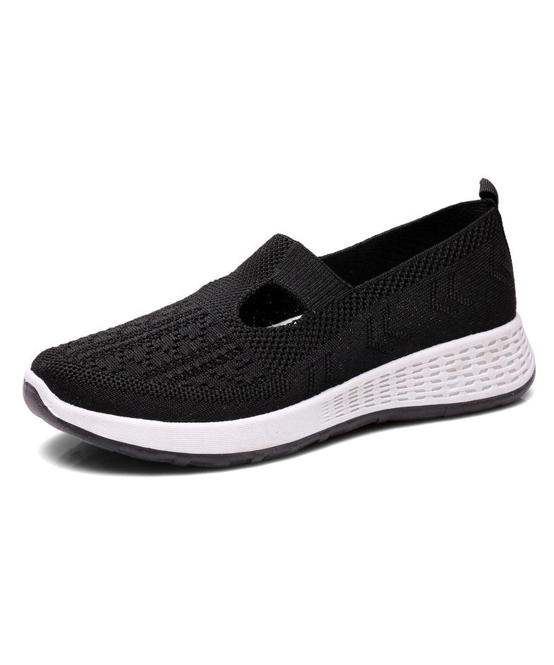 Platform Flat Shoes For Women Casual Pink Breathable Mesh UU010 OM-XZ240821