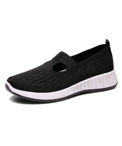 Platform Flat Shoes For Women Casual Pink Breathable Mesh UU010 OM-XZ240821