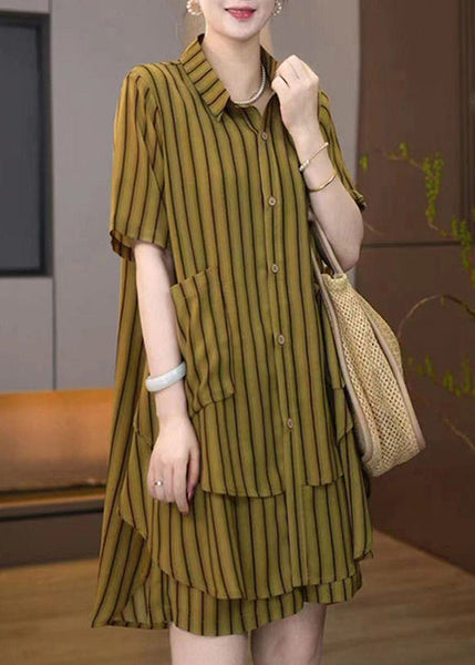 Plus Sets Size Summer Women Pieces Striped Asymmetrical 2 FashionChic