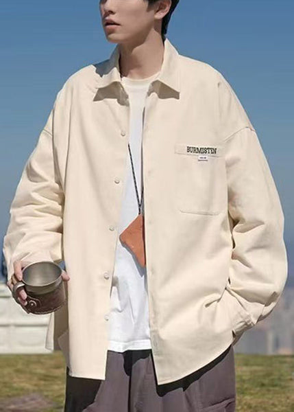 Thin Pockets Coats Cotton Plus Size Collar Pan Black Peter Mens FashionChic