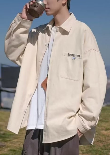 Thin Pockets Coats Cotton Plus Size Collar Pan Black Peter Mens FashionChic