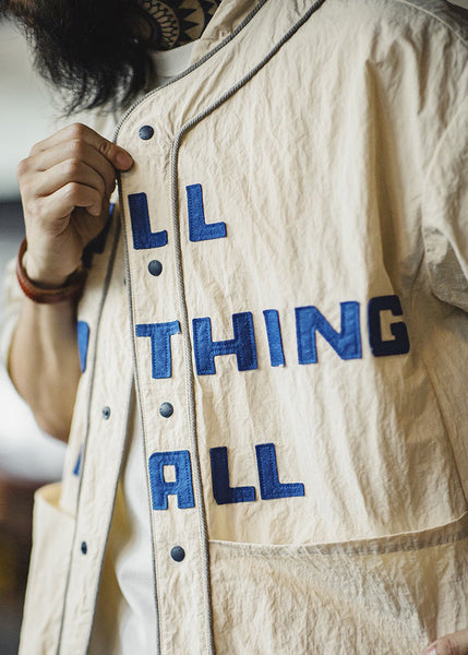 Cotton Pockets Khaki Button Size Shirts Men Plus Letter Half FashionChic