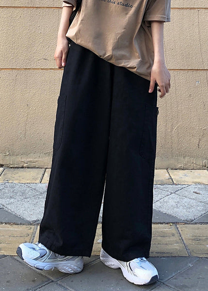 Summer Pockets Pants Size Men Plus Khaki Solid Cotton FashionChic