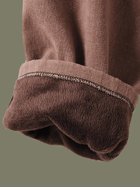 Plus Size Women Autumn Thicken Pure Color Harem Pants Ada Fashion