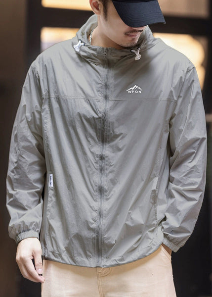 Ice Coat Size Thin Hooded Mens Silk 50+ UPF Pockets Plus Yellow FashionChic