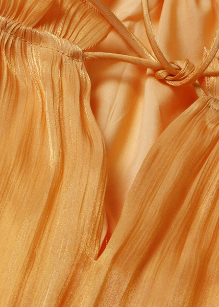 Lace Size Mini Up Summer Ruffled Yellow Plus Dress FashionChic