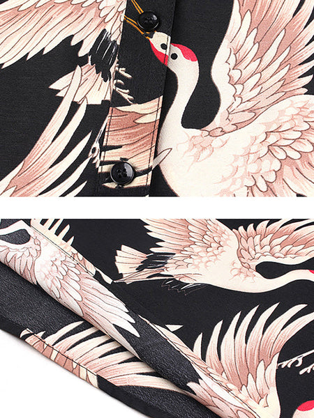 Plus Size Women Fashion Animal Prints Loose Shirt RR1063 Buykud