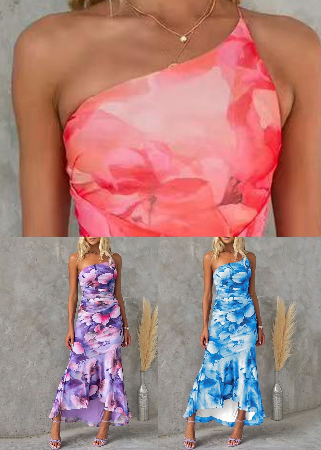 Sleeveless Strap Print Cotton Dress Red Spaghetti Shoulder Cold FashionChic