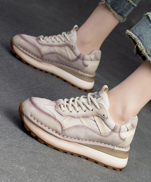 Red Versatile Women Splicing Platform Flat Feet Shoes Cross Strap DD1063 Shoe-PDX240605