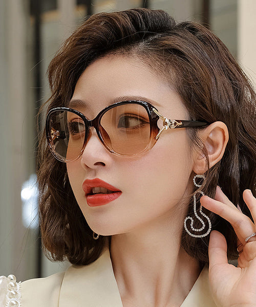 Regular Brown Large Face Color Changing Sunglasses XS1052 Ada Fashion