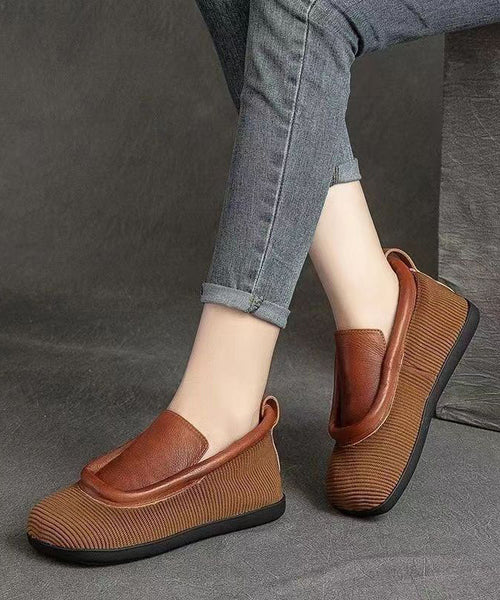 Retro Casual Versatile And Comfortable Cowhide Flat Shoes CZ1017 Ada Fashion
