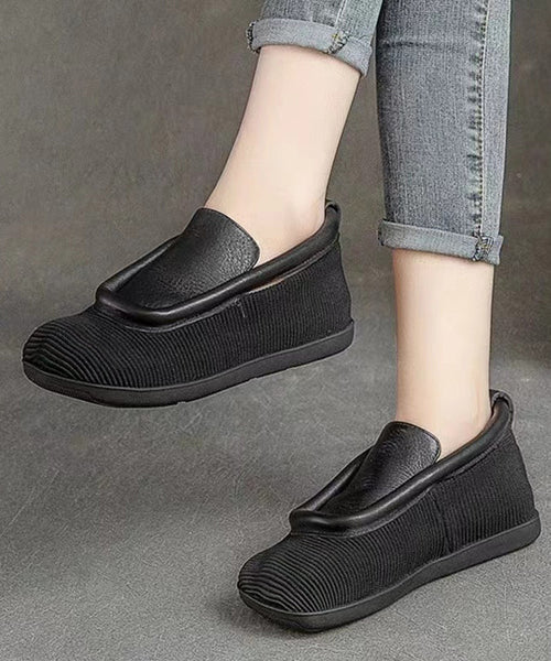 Retro Casual Versatile And Comfortable Cowhide Flat Shoes CZ1017 Ada Fashion
