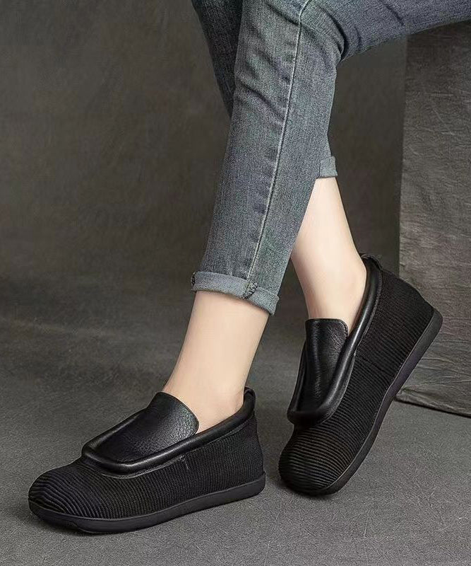 Retro Casual Versatile And Comfortable Cowhide Flat Shoes CZ1017 Ada Fashion