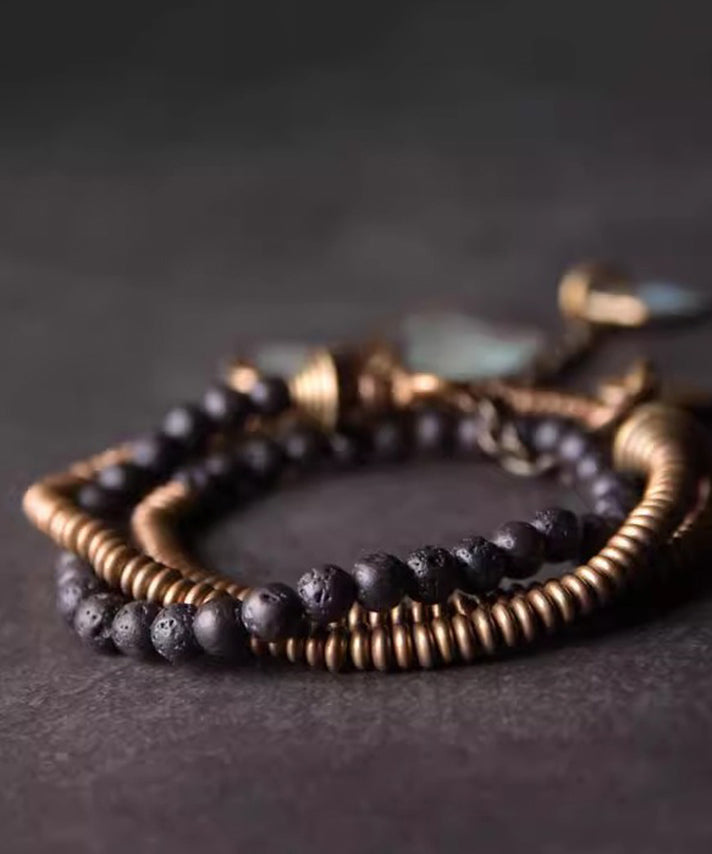 Bracelet Gender Men Same Copper Beading Charm Retro Design FashionChic