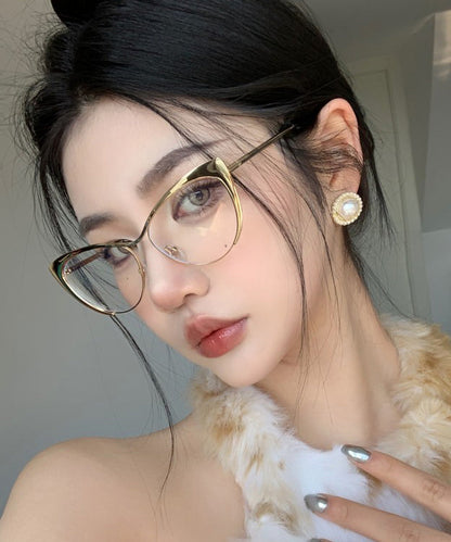 Retro Gold Cat Eye Glasses From Europe And America XS1071 Ada Fashion