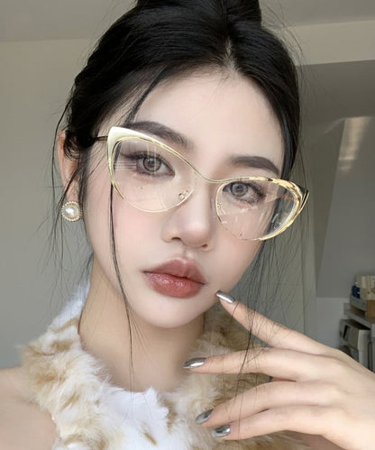 Retro Gold Cat Eye Glasses From Europe And America XS1071 Ada Fashion