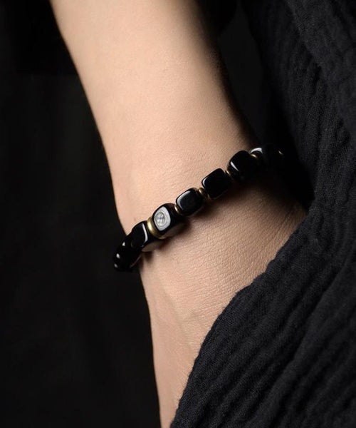 Obsidian Copper Retro Bracelet Gold FashionChic